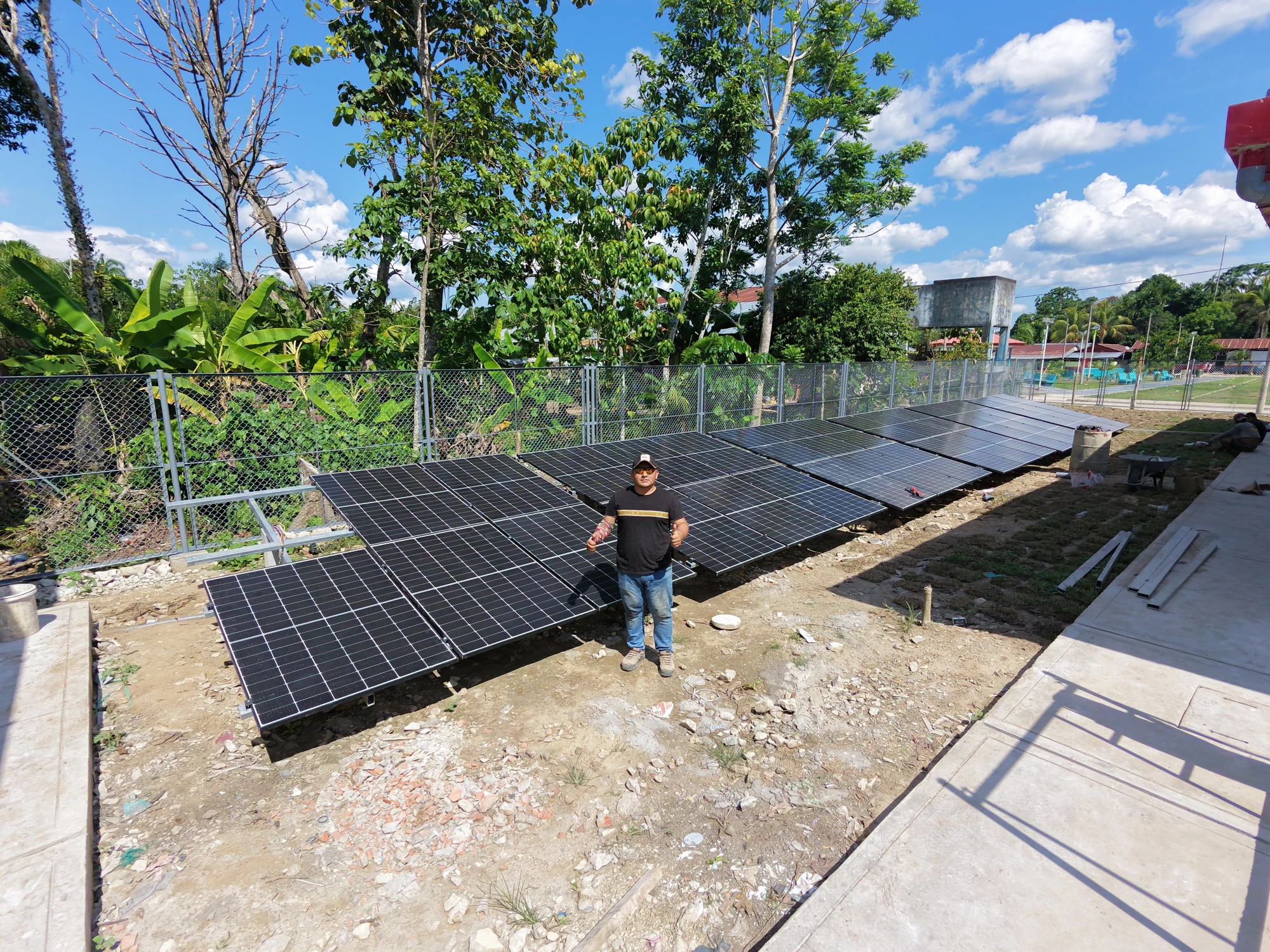 Iberia: instalación fotovoltaica en una sola fila